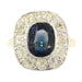Ring 51 Diamond and Sapphire Engagement Ring 58 Facettes 18351-0023
