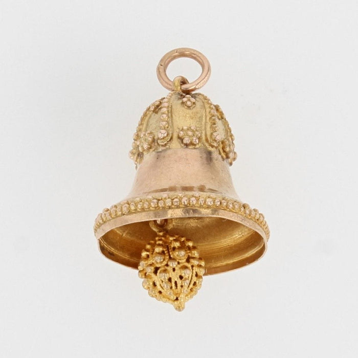 Pendentif Breloque cloche or rose 58 Facettes CVP30