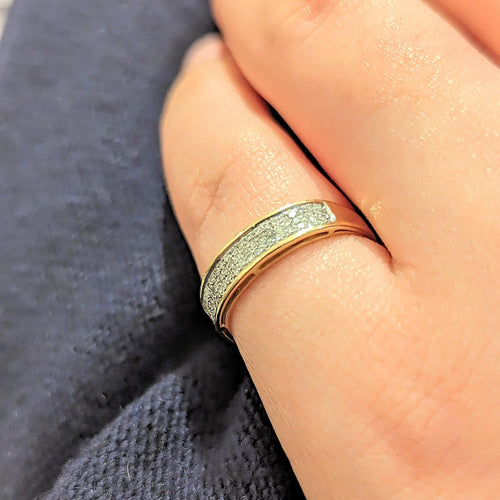 Bague Bague en or jaune et diamants 58 Facettes 25030