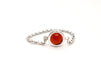 Ring 56 Chain Ring White Gold Carnelian 58 Facettes 843305CD