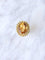 Bague Bague de cocktail ancienne citrine sur or jaune et vert 18Kt 58 Facettes