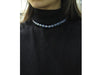 Vintage necklace HERMES necklace blue jasper beads and solid silver 39cm 58 Facettes 256014