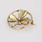 Broche Broche de col or jaune trèfle perle 58 Facettes CVBR63