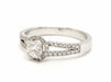 Bague 54 Bague Solitaire Or blanc Diamant 58 Facettes 578756RV