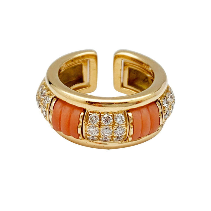 Bague 50 Bague Boucheron, "Les Plurielles", or jaune, diamants, corail. 58 Facettes 30967