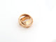 Bague 50 bague CARTIER double love en or rose 18k pendentif 58 Facettes 256980