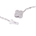 Van Cleef & Arpels “Magic Alhambra” long necklace in white gold, diamonds. 58 Facettes 33559