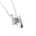 Necklace Diamond solitaire necklace 0,45 ct 58 Facettes 11146