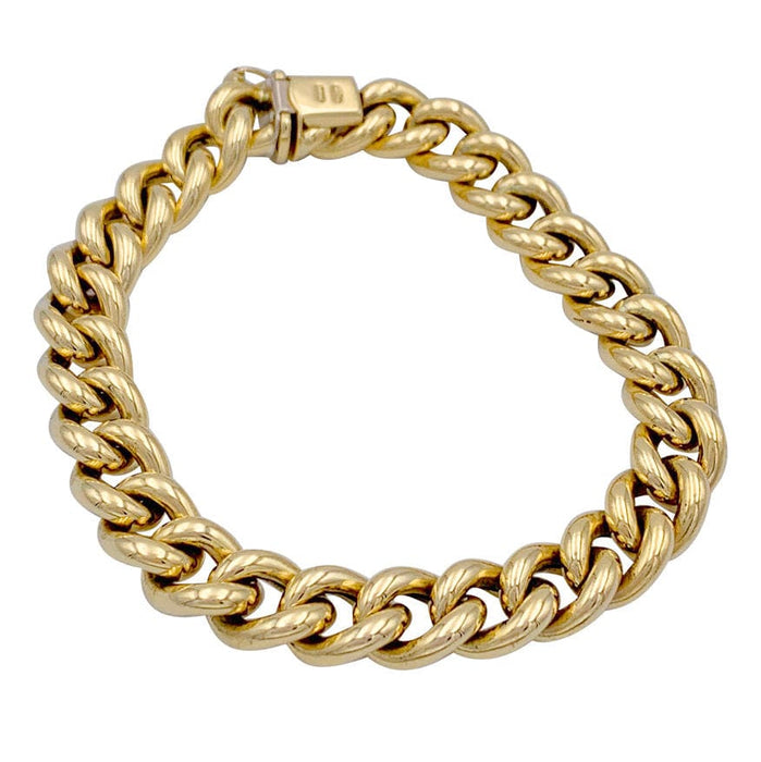 Bracelet Bracelet gourmette en or jaune. 58 Facettes 32156