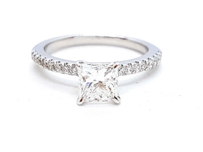 Bague 53 Bague Solitaire Or blanc Diamant 58 Facettes 578718RV