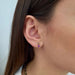 Earrings Yellow gold amethyst tourmaline earring 58 Facettes