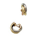 Earrings Cartier earrings, "Trinity", three golds, large model 58 Facettes 30797