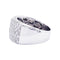 Bague 58 Bague pavage or blanc, diamants. 58 Facettes 33530