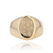 Ring 51 Antique gold signet ring engraved with initials 58 Facettes 21-232