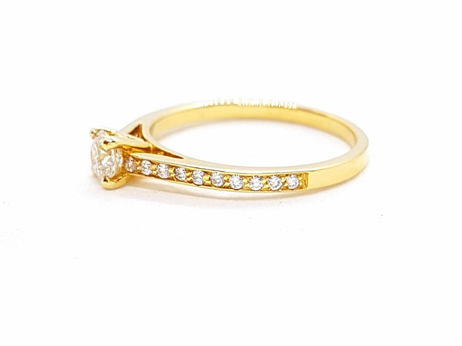 Bague 53 Bague Solitaire Or jaune Diamant 58 Facettes 578712RV