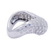 Ring 55 Fred ring, “Mouvementée”, white gold, diamonds. 58 Facettes 32589