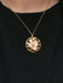 Pendentif Médaille Art-Nouveau en or, émail, diamant, saphir et rubis 58 Facettes J229