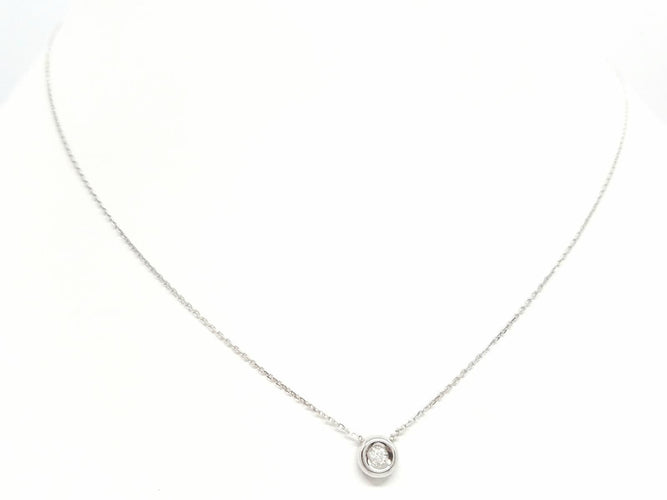 Collier Collier Or blanc Diamant 58 Facettes 579140RV