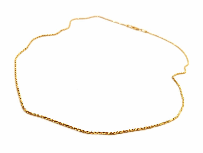 Collier Collier Maille corde Or jaune 58 Facettes 1629157CN