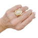 Ring 52 Cartier ring, “Baignoire”, yellow gold, diamonds. 58 Facettes 33058