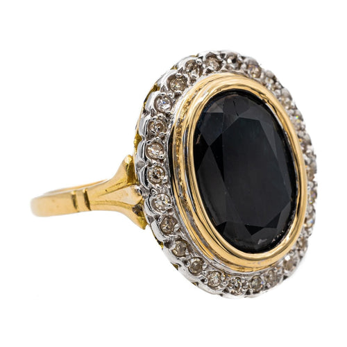 Bague 54 Bague Pompadour Or jaune Saphir 58 Facettes 2669500CN