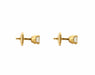 Stud Earrings Yellow Gold Diamonds 58 Facettes BO/230022/