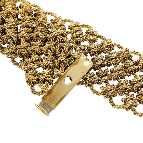 Bracelet Bracelet "Résille" en or jaune. 58 Facettes 31029