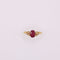 Bague Bague moderne or jaune et rubis, diamants 58 Facettes