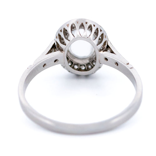 Bague 55.5 Bague entourage diamants pierre de lune platine 58 Facettes F34CC5ECF12042E8A56E179EA430E6B2