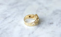 Ring Old gold horseshoe signet ring 58 Facettes