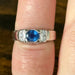 Ring 54 Sapphire diamond ring 58 Facettes 200