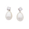 Boucles d'oreilles Boucles d'oreilles or blanc, diamants, perles. 58 Facettes 33522
