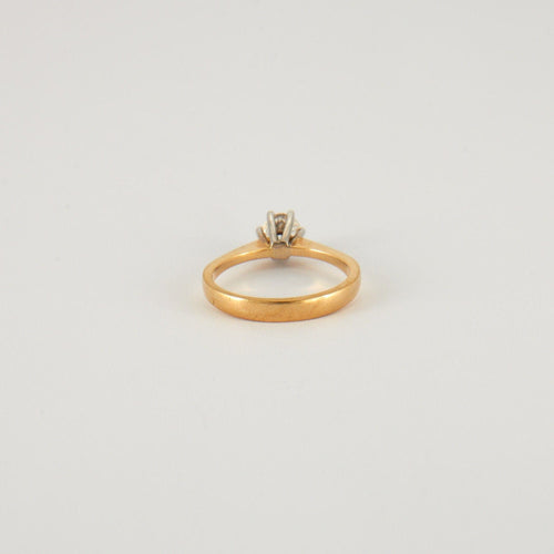 Bague 52 Bague Solitaire Diamant 0.46ct 58 Facettes EL2-67