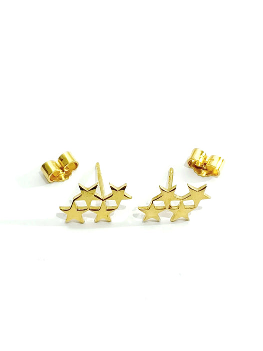 Boucles d'oreilles Boucle d'oreilles étoiles Or jaune 58 Facettes