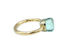 POMELLATO ring. Nudo ring small model pink gold and prasiolite 58 Facettes