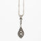 Collier white Gold Silver and Diamonds necklace 58 Facettes