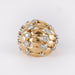 Ring 57 Boule ring in yellow gold, diamonds 58 Facettes