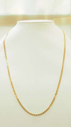 Collier 63cm Sautoir maille goumette en or jaune 58 Facettes 32475