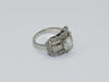 Ring Art Deco Ring Platinum Diamonds 58 Facettes 11773