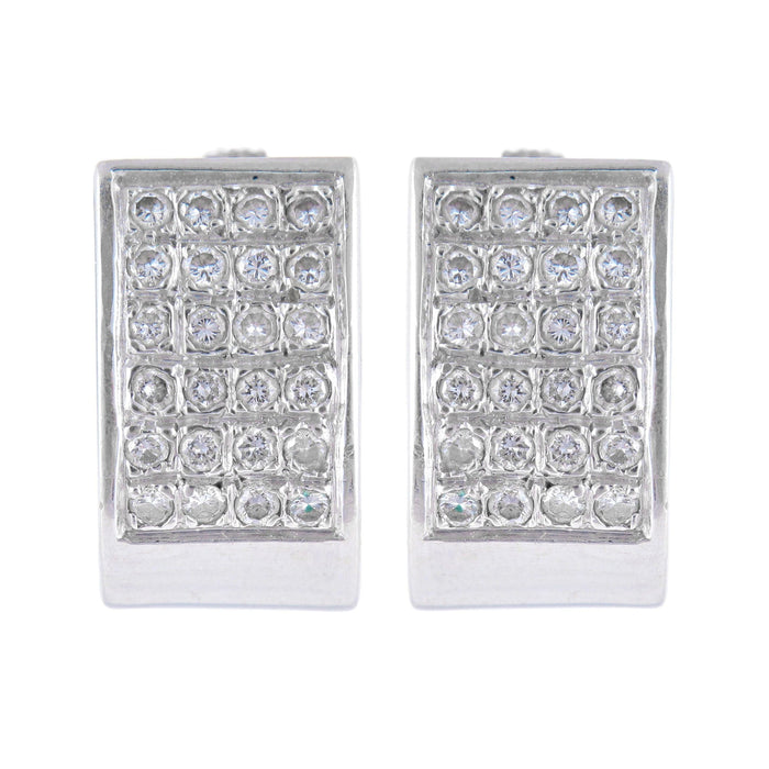 Boucles d'oreilles Boucles d'oreilles demi-créoles Diamants 58 Facettes