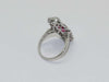 Ring Art Deco Ring Platinum Ruby Diamonds 58 Facettes