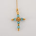 Collier Pendentif croix topaze sur chaîne or jaune 58 Facettes