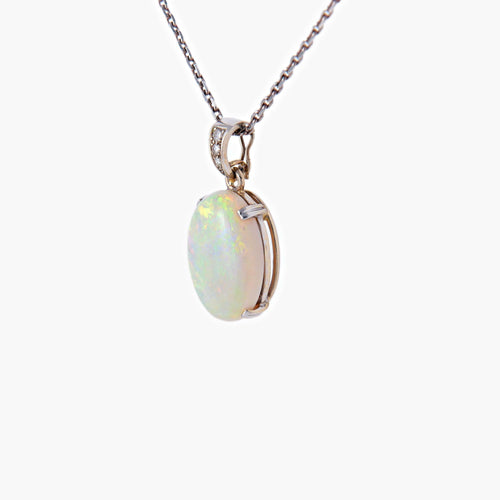 Collier Collier Pendentif Opale 58 Facettes