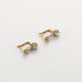 Dormeuses diamond earrings in white and yellow gold 58 Facettes