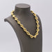 Necklace Necklace Yellow gold circular links 58 Facettes E359502A