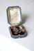 Broche losange Ecossaise ancienne en argent, jaspe, et agate 58 Facettes