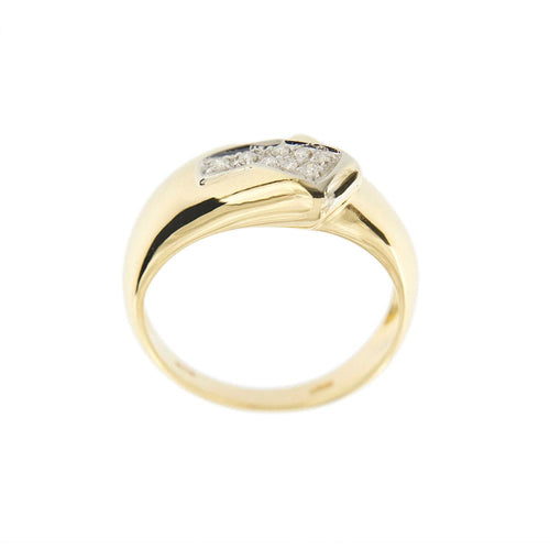 Bague 56 Bague bicolore diamants 58 Facettes 32713