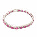 Bracelet River bracelet in white gold, rubies & diamonds 58 Facettes