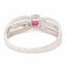Bague 60 Bague Solitaire Or blanc Rubis 58 Facettes 2593518CD