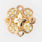 Broche Broche de col ancienne en or rose et vert ajourée 58 Facettes 02-094A
